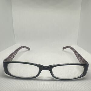 Kay Unger RR070H-RBH Eyeglasses Frames Black Plastic Full Rim Womens Designer